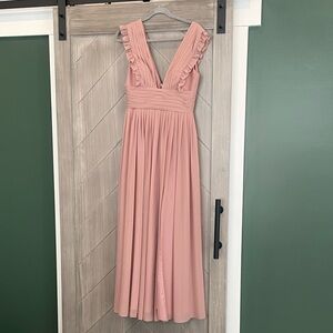 JJs House Dusty Rose Bridesmaid Dress